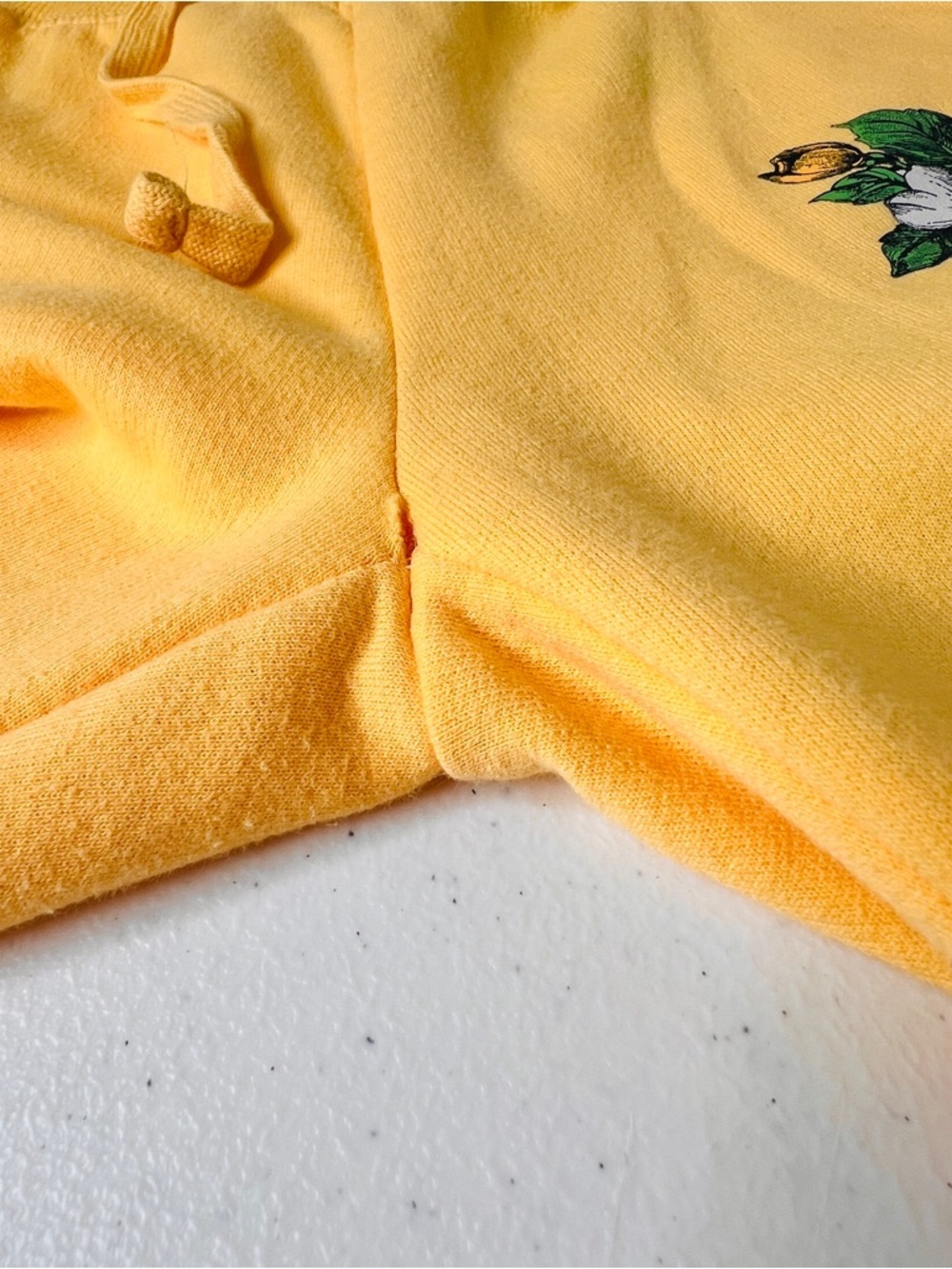 Viacom MTV Sunny Yellow Sweatpants Joggers with Floral Design Y2K Womens Size XS - Picture 8 of 10